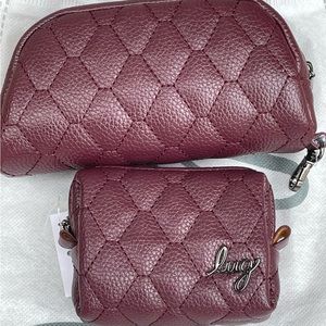 Lug Quilted Faux Vegan Leather Mini Eyeglasses Case/Pill Case- BOBSLED/CHOO CHOO